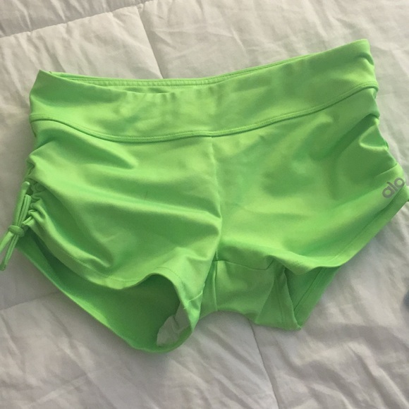 neon yoga shorts